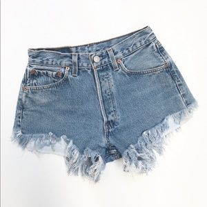 Vintage Levi 501 button fly shorts